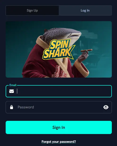 SpinShark Casino sign up